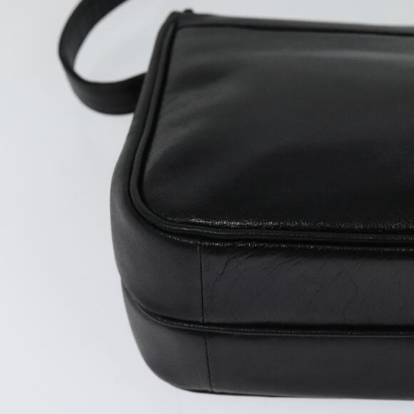 DIOR Shoulder Bag Leather Black Gold - Picture 12 of 16